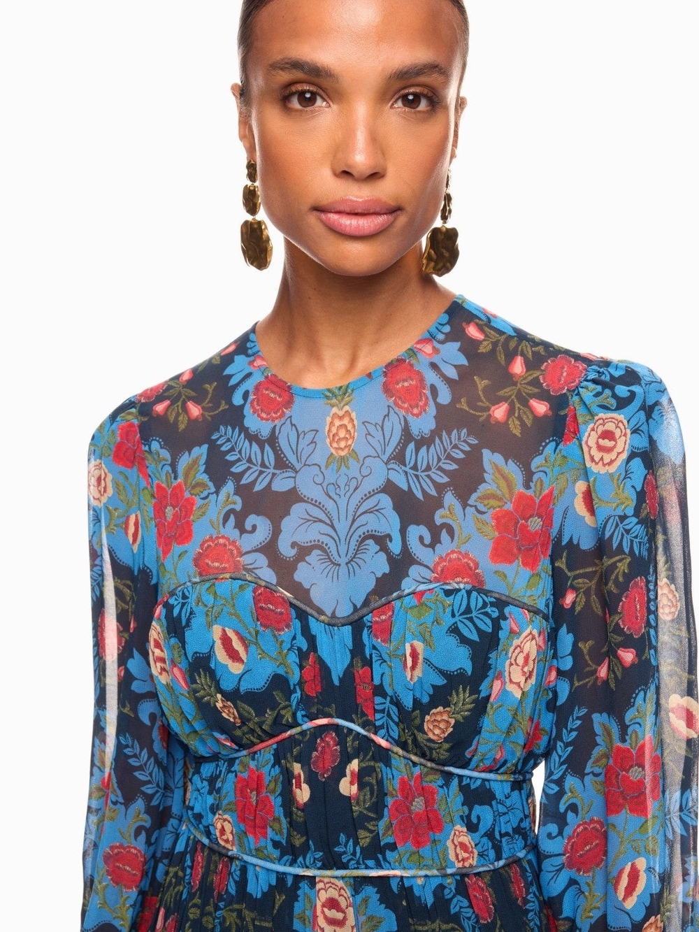 Farm Rio Arabesque Floral Gown - Picture 5 of 13